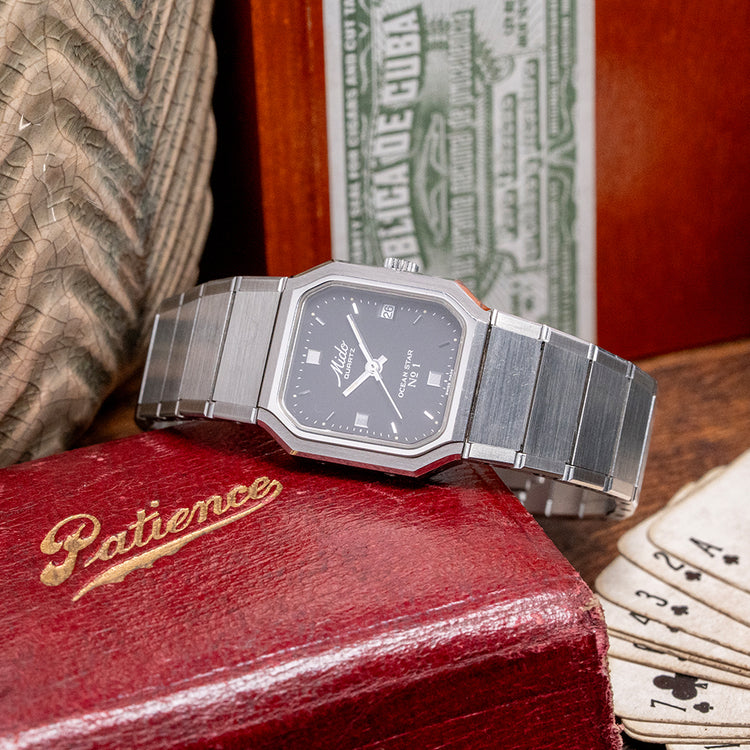 1990s Mido Ocean Star No.1 Aquadura Quartz 23mm