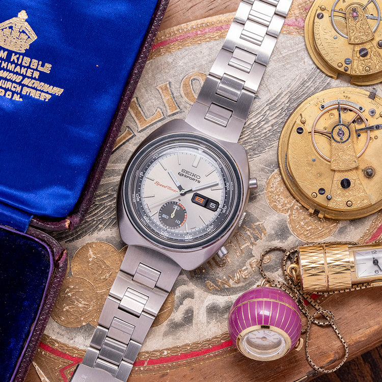 1971 Seiko 5 Sports SpeedTimer Chronograph 41mm 6139-7020