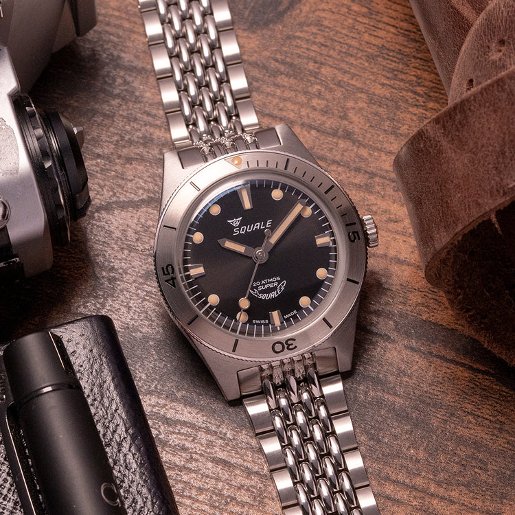 2023 Super-Squale Sunray Black on Bracelet Bracelet