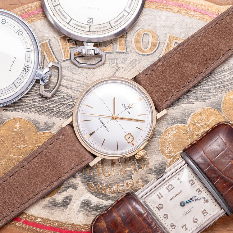 1962 Omega Seamaster Crosshair Gold Plated 34mm 14775