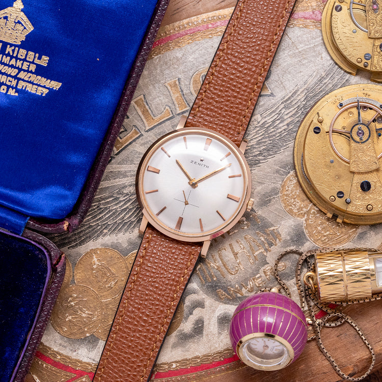 1950s Zenith 'Calatrava' 18ct Pink Gold Manual Cal. 2531 35mm