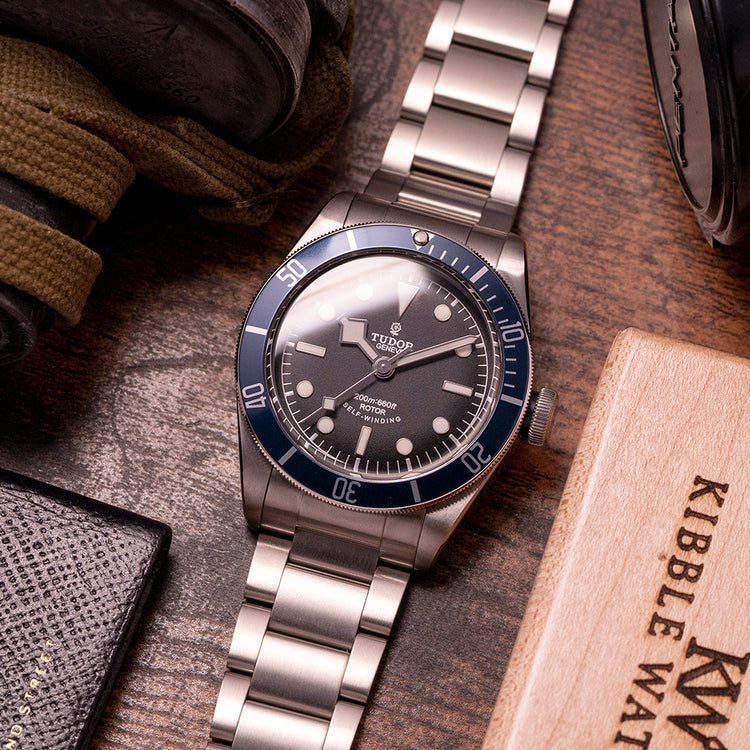 2015 NOS Tudor Black Bay ETA Blue 79220B on Bracelet