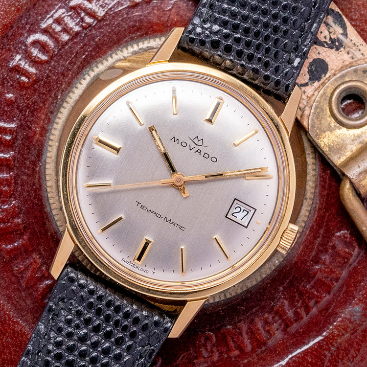1970s Near New Old Stock Movado Tempo-Matic Date 34mm