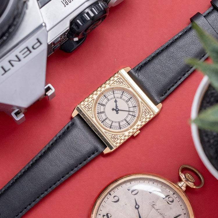 1987 Seiko 'Big Ben' Gold-Plated 25mm Quartz 5P30-6150