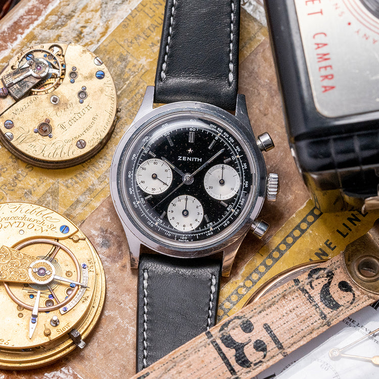 1960s Zenith Black Chronograph Cal. 146 HP 38mm AH2711