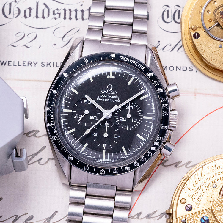 1985 Omega Speedmaster Professional 145.022 Box & Papers