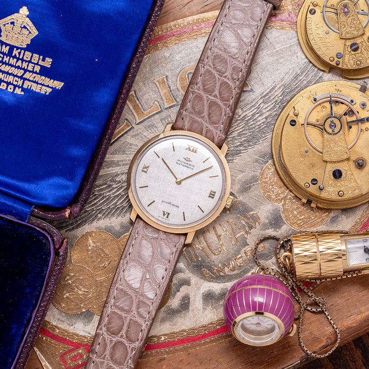 1960s Movado 'Gentleman' 18ct Gold Micro-Rotor Cal. 230 34mm