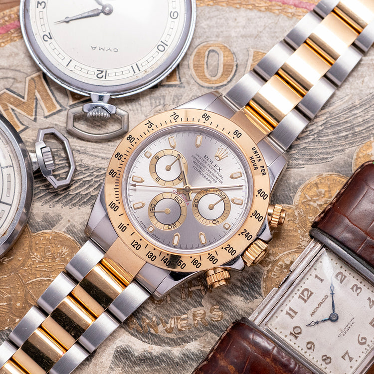 2002 Rolex Daytona Steel & Gold 'Slate' Dial 40mm Unpolished 116523