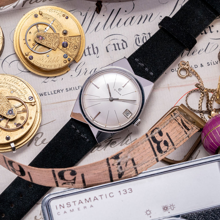 1960s CYMA Executive Automatic 'Bow Tie' 32mm