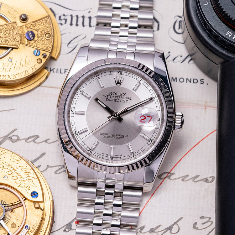 2009 Rolex Datejust 36mm Silver Dial Jubilee 116234