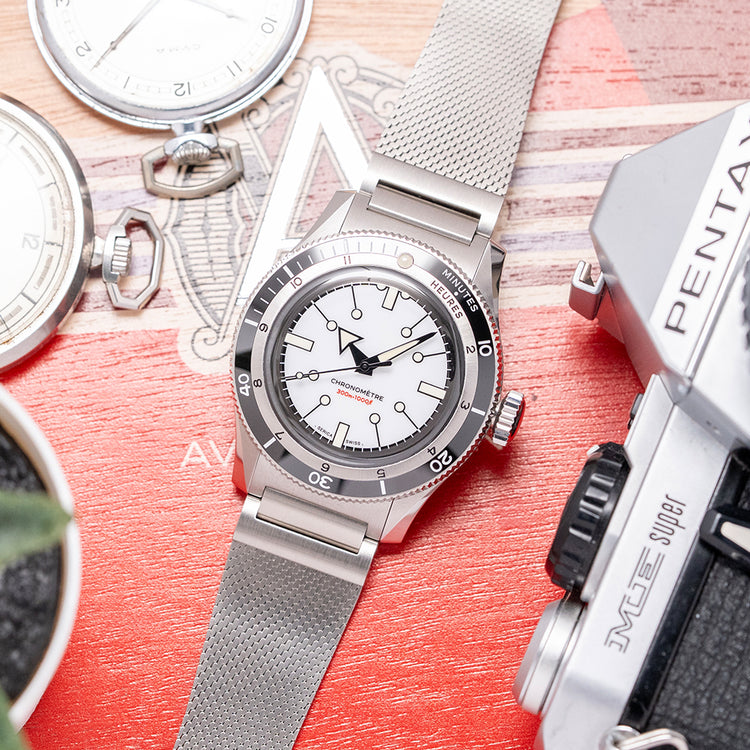 2025 Serica 5303 Diving Chronometer Porcelain White 39mm