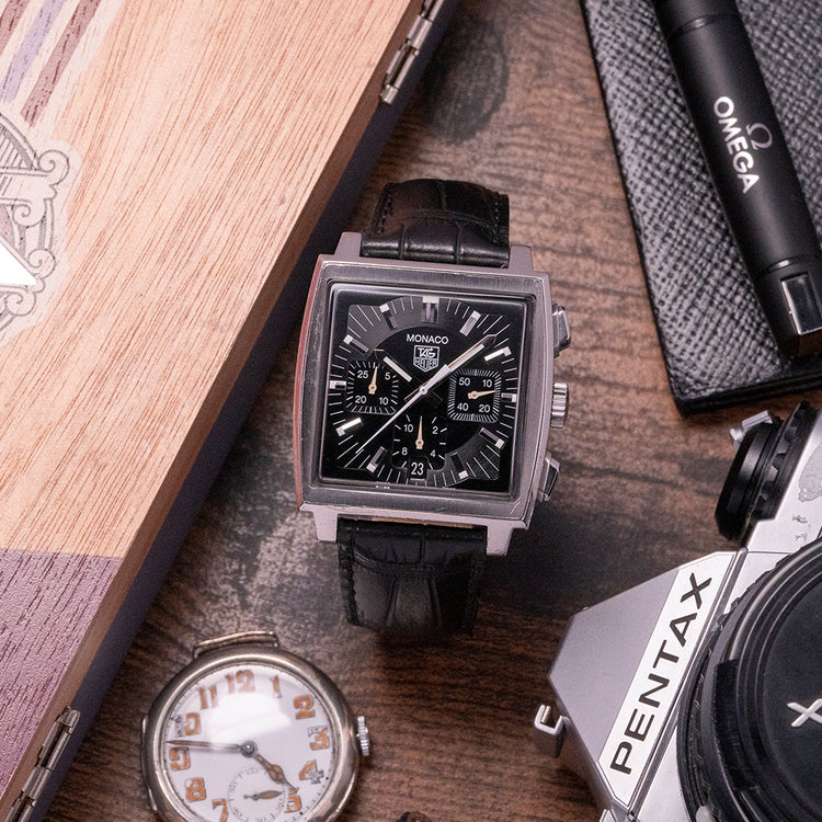 2004 TAG Heuer Monaco Black Automatic CW2110-0