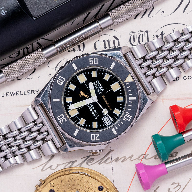 1970s Doxa SUB 600 T Spirotechnique 39mm Auto