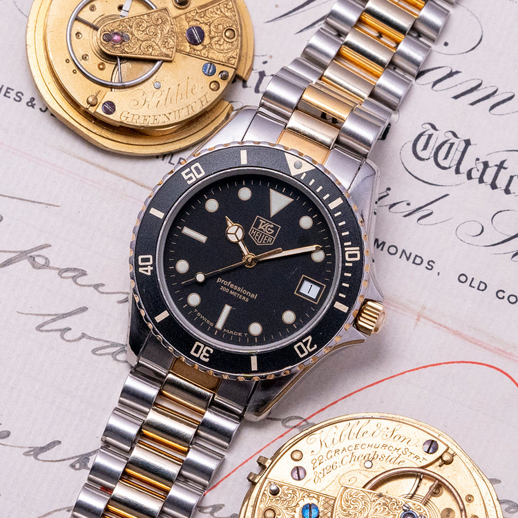 1980s TAG Heuer Professional Diver "Bi-Metal" Quartz 980.020D