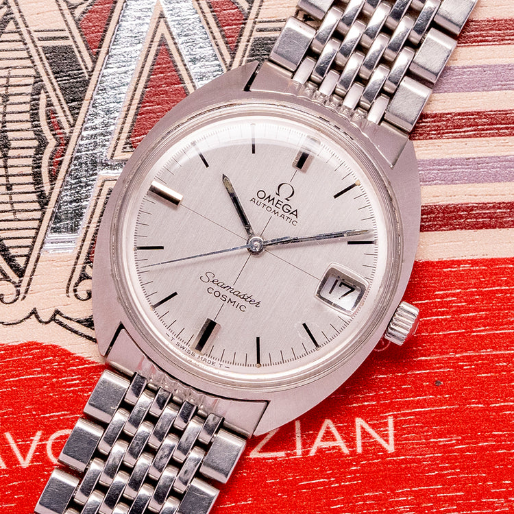 1968 Omega Seamaster Cosmic Date Auto Crosshair 166.023