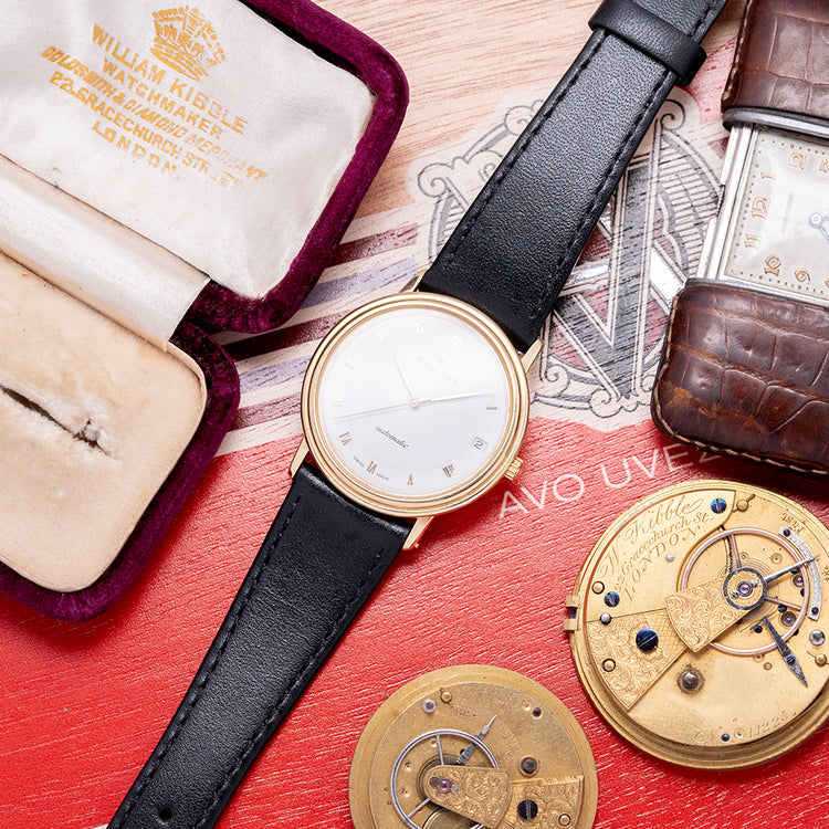 1990s Blancpain Villeret Automatic Date 34mm 18ct Gold