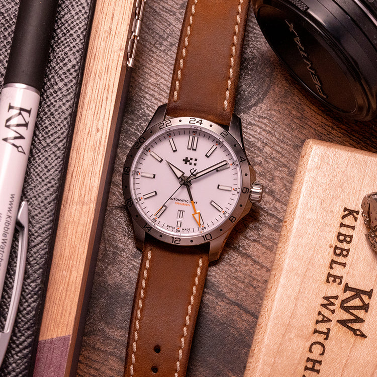 2022 Christopher Ward C63 Sealander GMT White on Strap