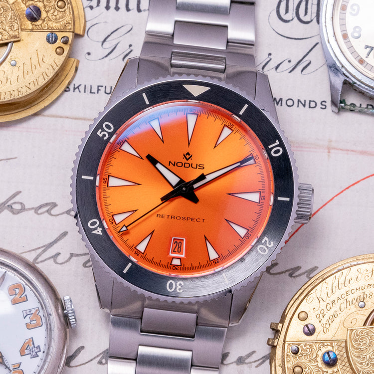 2023 Nodus Retrospect III Flare Orange Automatic