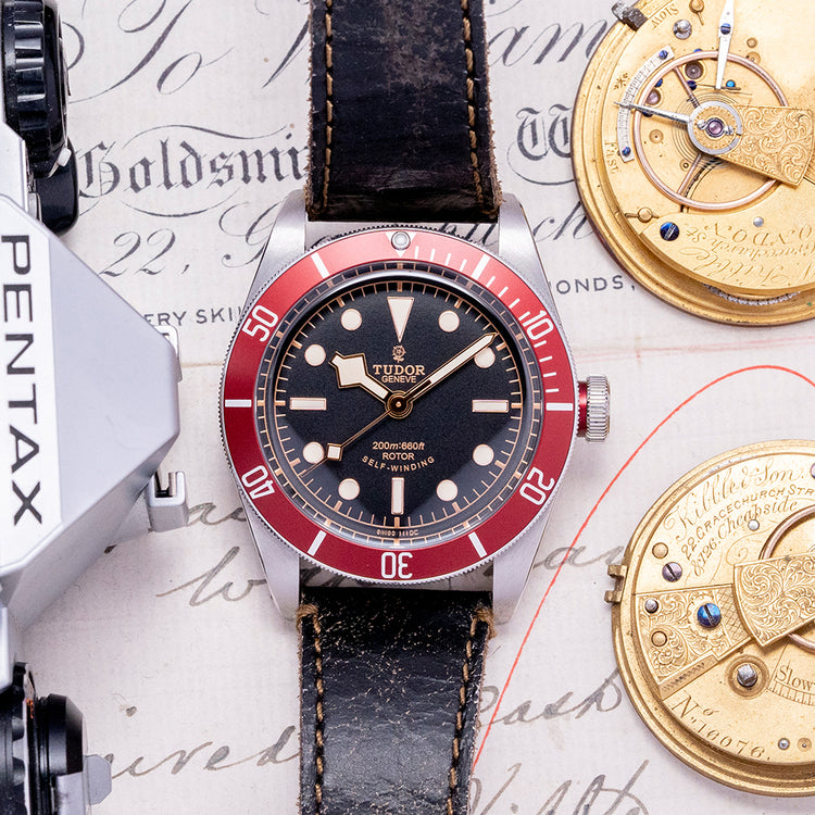 2018 Tudor Heritage Black Bay ETA Red 41mm on Strap 79220R