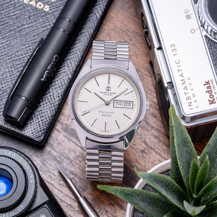 1970s Favre-Leuba Harpoon 36000 Automatic 37mm