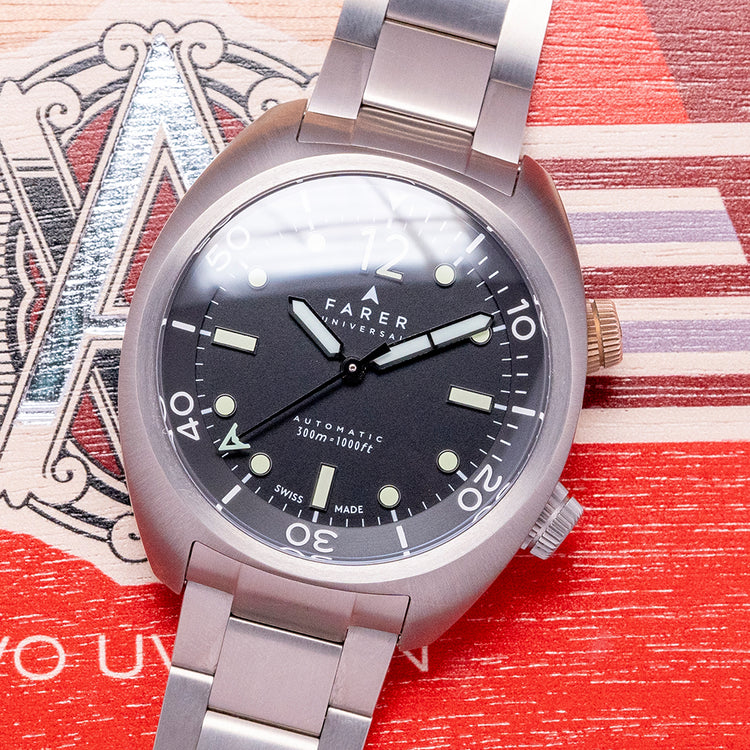 2022 Farer Aqua Compressor Endeavour Titanium on Bracelet