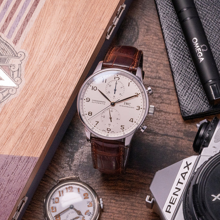 2007 IWC Portuguese Chronograph White IW371401