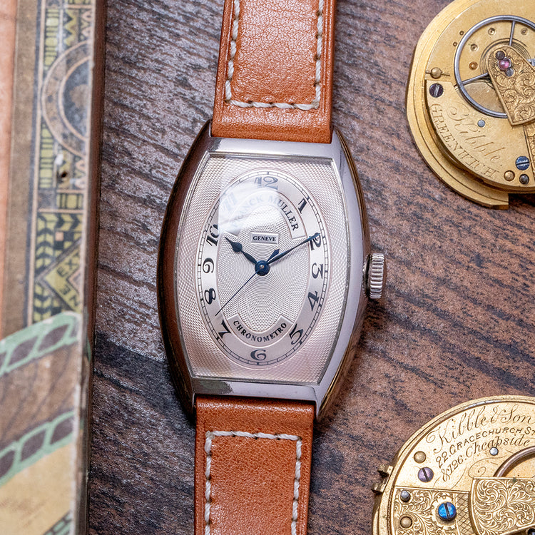 1990s Franck Muller Cintré Curvex Chronometro 5850 White Gold
