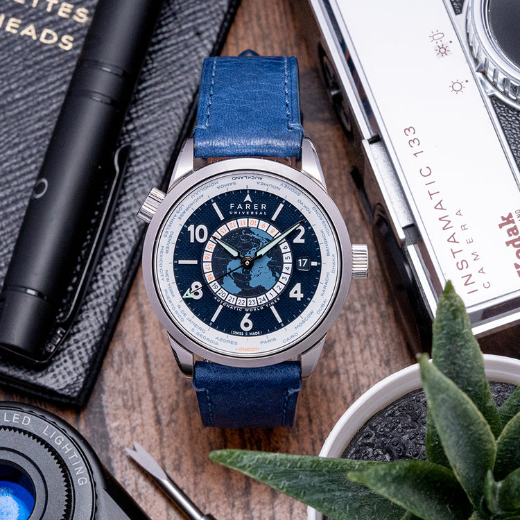 2022 Farer Roché World Timer Blue Automatic 39mm