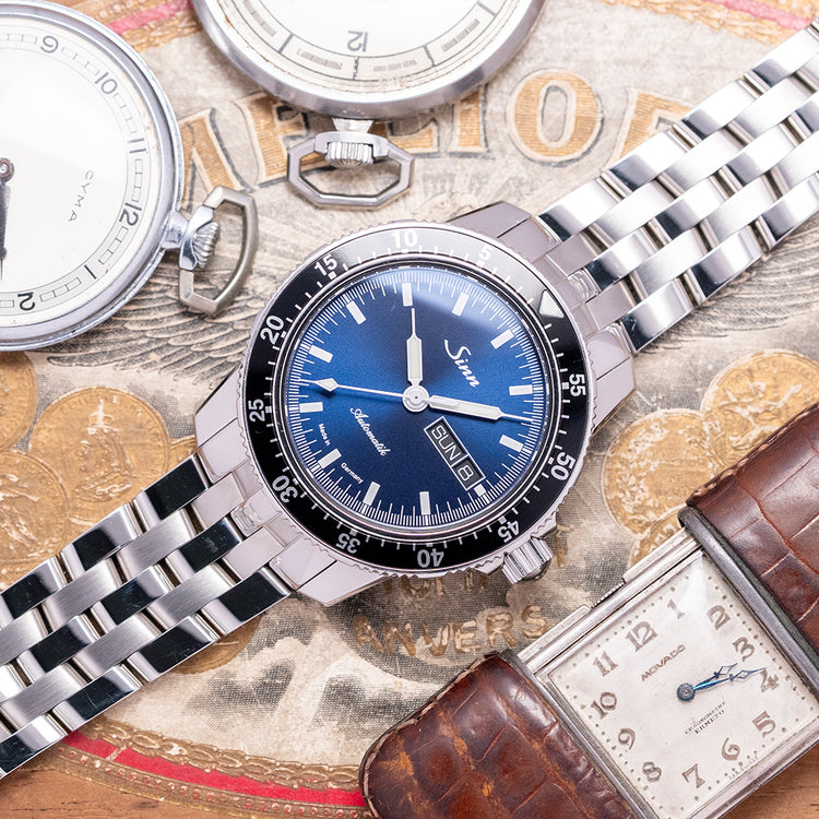 2023 Sinn 104 St Sa I B Blue 41mm Automatic on Bracelet