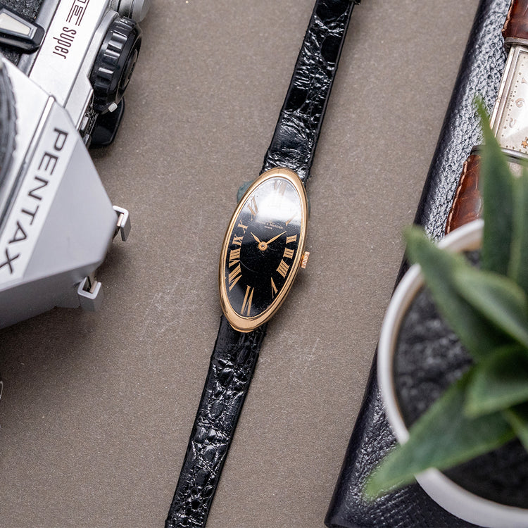 1970s Baume & Mercier 'Baignoire Allongée' 18ct Gold 38261