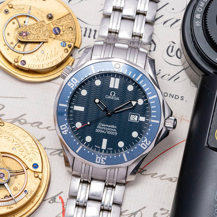 1998 Omega Seamaster 300M Quartz 41mm Blue 2541.80.00