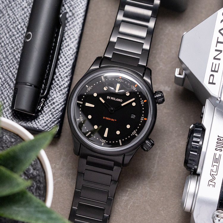 2025 D1 Milano D-Tech Oil II Filled Watch 39mm Black