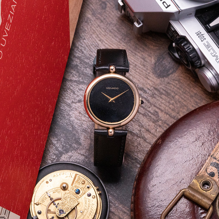 1980s Movado/Zenith Gold-Plated Manually Wound