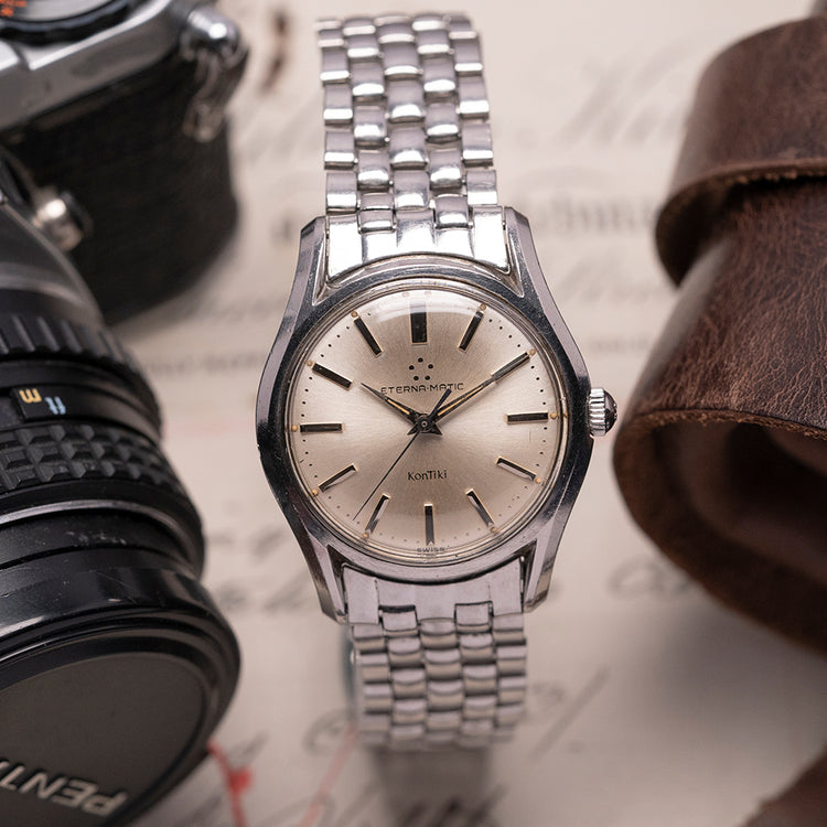 1960s Eterna-Matic Kontiki Auto on Gay Freres Eterna Bracelet