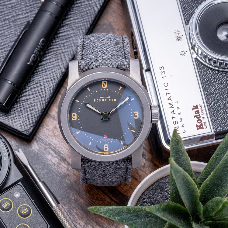 2017 Schofield Beater 1 Early Grey Enamel Dial Automatic