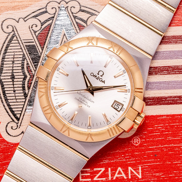 2011 Omega Constellation Co-Axial Steel & Gold 35mm 123.20.35.20.02.002