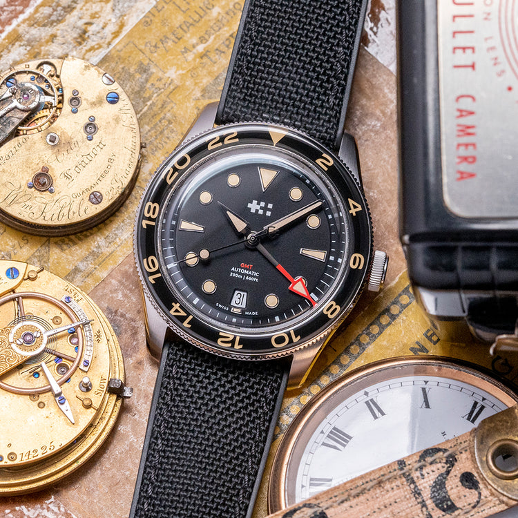 2022 Christopher Ward C65 Aquitaine GMT Black 41mm