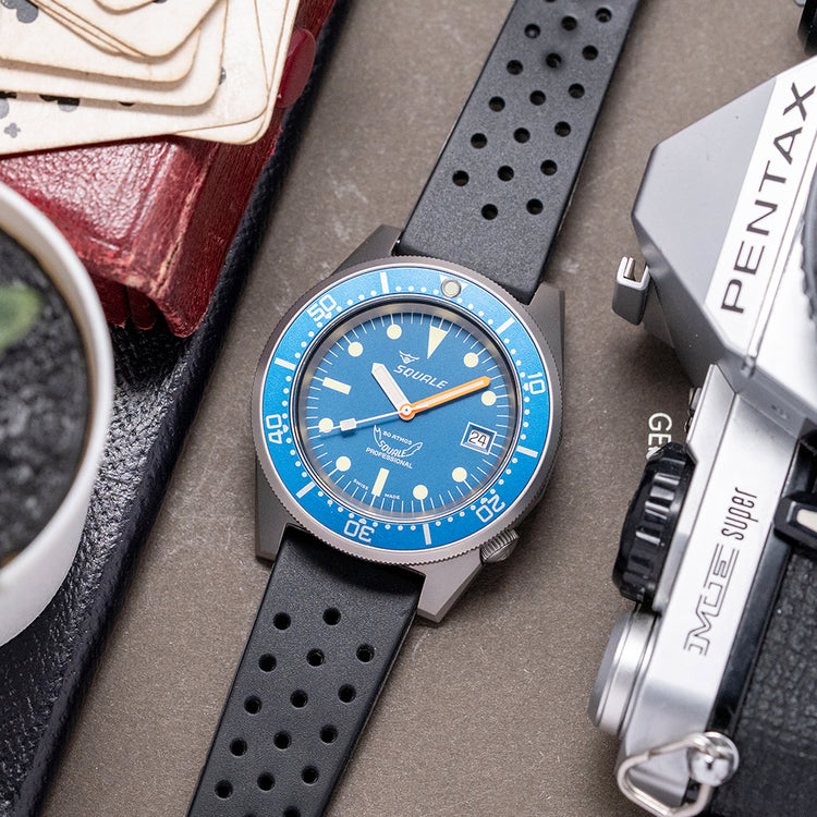 2020 Squale 1521 Blue Dial Blasted Case Automatic 42mm