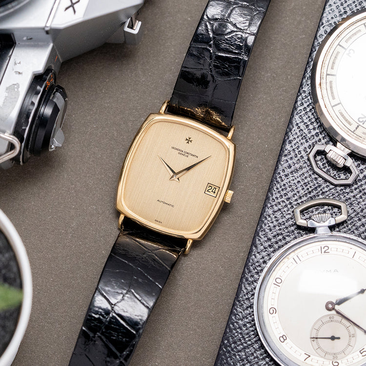 1970s Vacheron Constantin Automatic 18ct Gold "Tank"