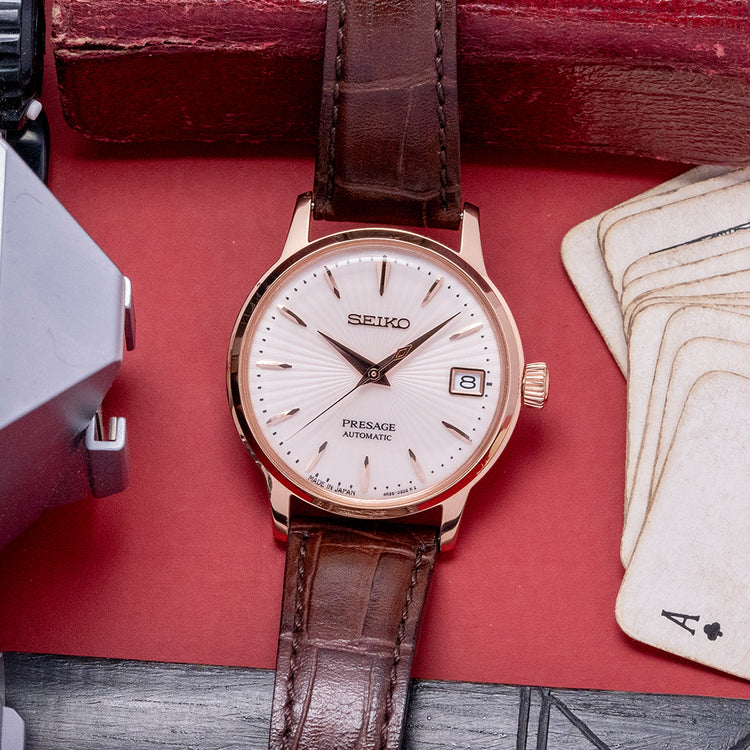 2023 Seiko Presage 34mm Automatic Rose Gold SRP852J1