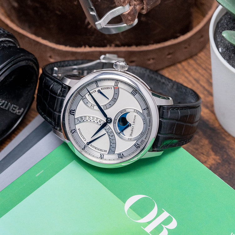 2018 Maurice Lacroix Masterpiece Moon Retrograde Calendar