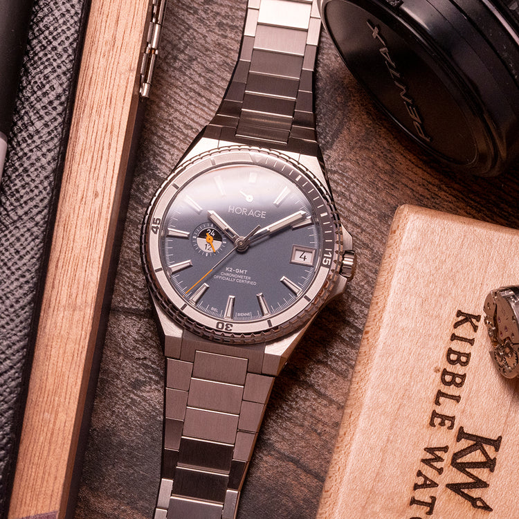 Unworn Horage Supersede Atoll Blue Platinum Micro-Rotor