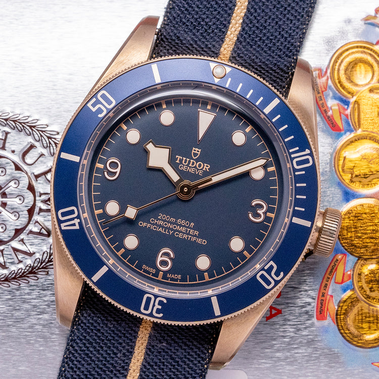 2018 Tudor Black Bay Bronze 43mm Bucherer Blue 79250BB