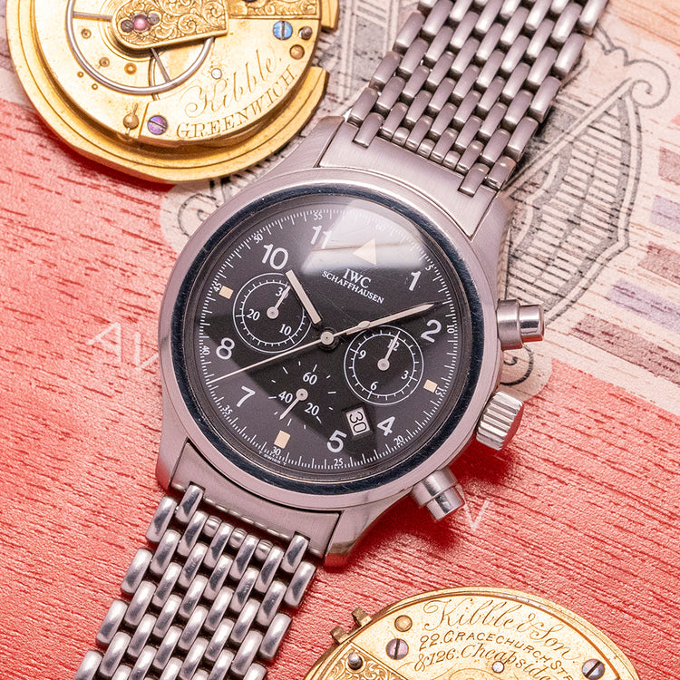 1990s IWC Flieger Chronograph IW3741 Quartz 36mm