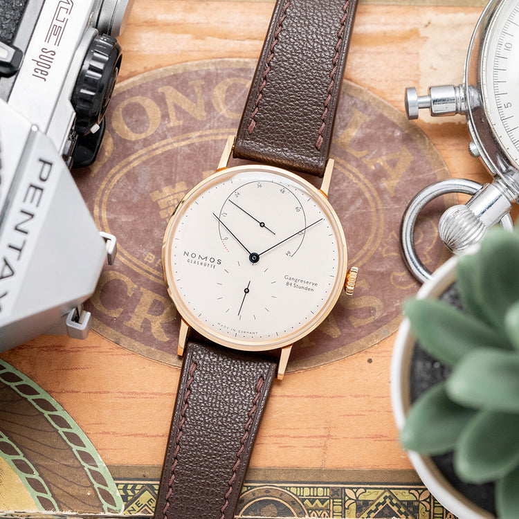 2017 Nomos Lambda 39 18ct Rose Gold Power Reserve 953