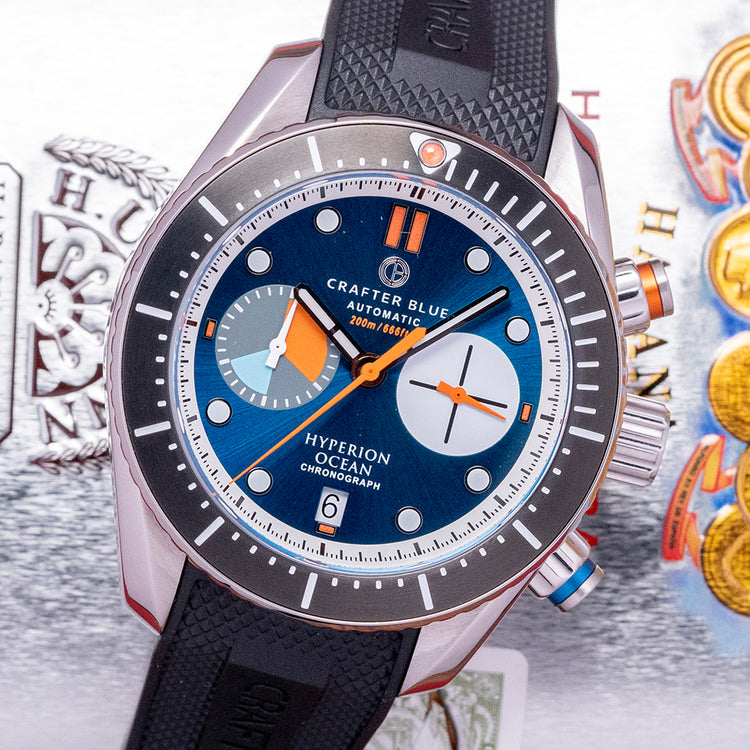 2023 Crafter Blue Hyperion Ocean Chronograph 42mm Blue