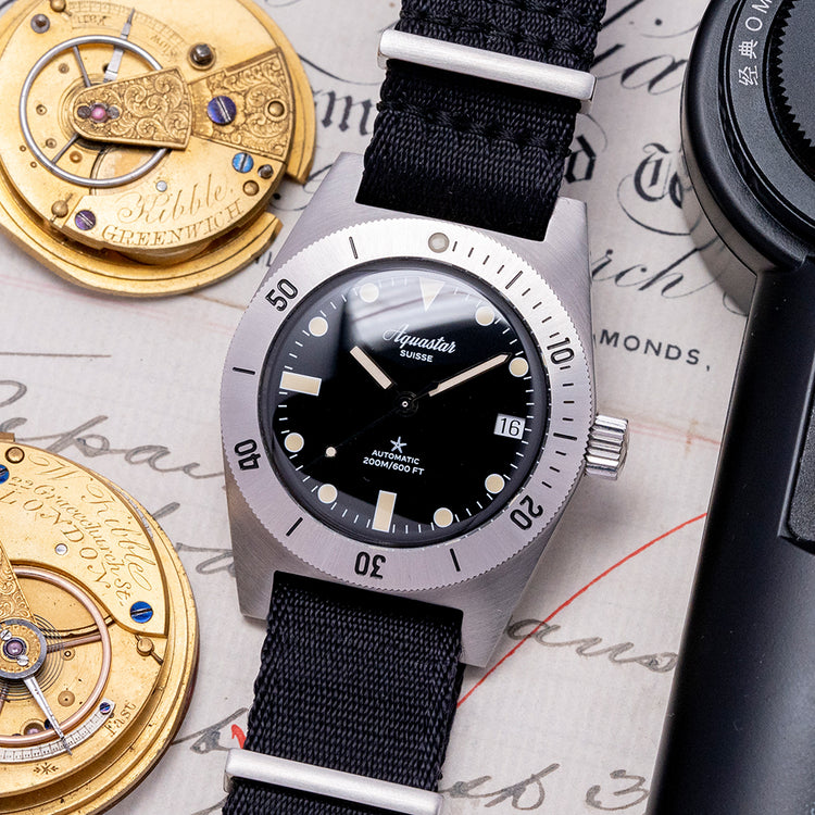 2023 Aquastar Model 60 Re-Edition 37mm Black Dial