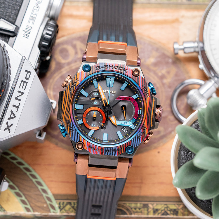 2021 Casio G-Shock 'Rainbow Mountain' Solar MTG-B2000XMG-1AER