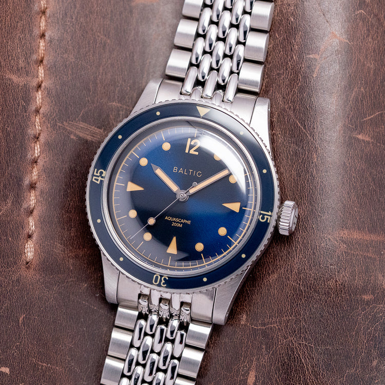 2019 Baltic Aquascaphe Classic Blue Gilt on BOR 39mm