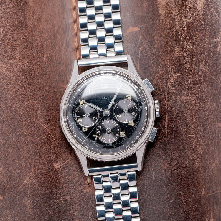 1960s Gallet 'Jim Clark' Multichron 12 Chronograph EP40 35mm